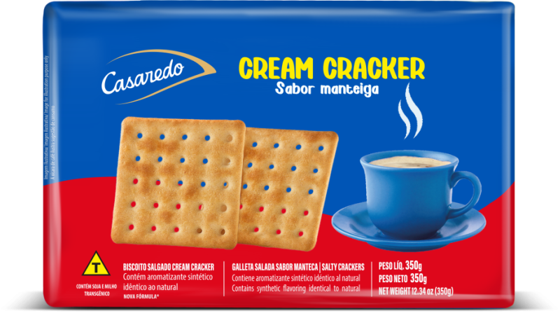 BISCOITO CREAM CRACKER CASAREDO 350G