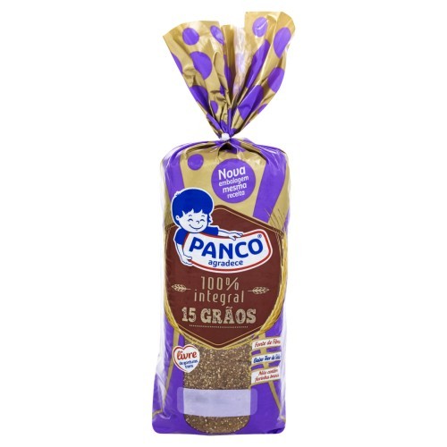 PAO 100% VIDA 15 GRAOS PANCO 350G